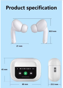 LED Display Earbuds